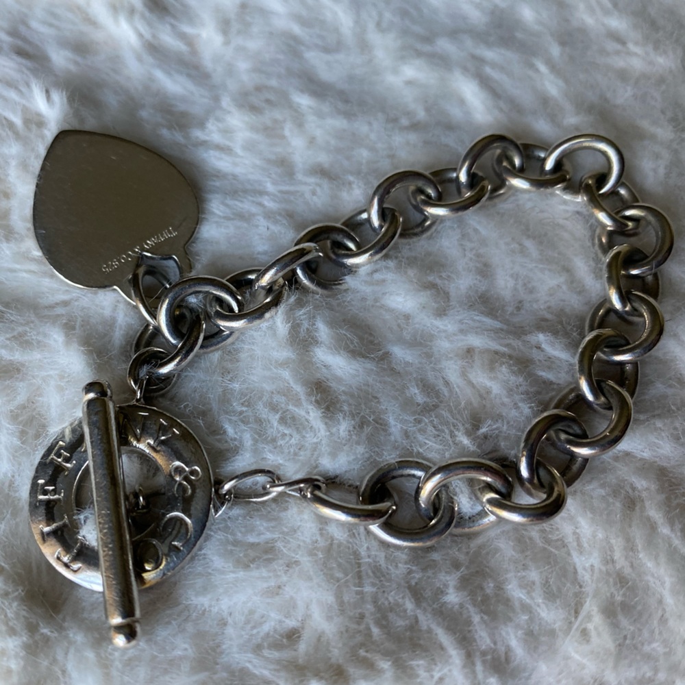 Authentic Tiffany & Co Heart Toggle Bracelet